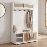 MCW Garderobe MCW-P25 163 x 100 x 47 cm Weiß