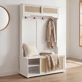 MCW Garderobe MCW-P25 163 x 100 x 47 cm Weiß