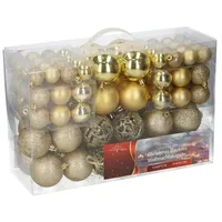Hti-Living Weihnachtskugel Set, 100 Stück Gold