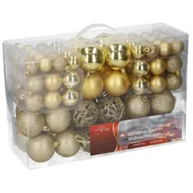 Hti-Living Weihnachtskugel Set, 100 Stück Gold