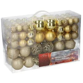 Hti-Living Weihnachtskugel Set, 100 Stück Gold