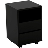 Helvetia Rollcontainer »Agapi«, Bürocontainer im modernen Design, 40x40x62 cm, 2 Schubkästen schwarz