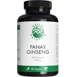 GREEN NATURALS Panax Ginseng Hochdos.vegan Kapseln