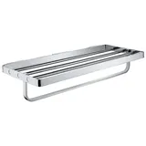 Brillantbad BOLO Handtuchablage Messing Chrom poliert 600x108x255 mm für Bad & WC >> zum Bohren