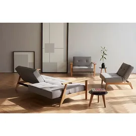 Innovation Living Sessel Splitback Strukturstoff 90 x 79 x 95 cm Grau mit verstellbarer Rückenlehne