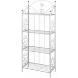 vidaXL Pflanzentreppe 33 x 33 x 153 cm Weiß