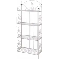 vidaXL Pflanzentreppe 33 x 33 x 153 cm Weiß