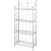 vidaXL Pflanzentreppe 33 x 33 x 153 cm Weiß