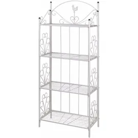 vidaXL Pflanzentreppe 33 x 33 x 153 cm Weiß