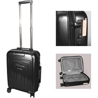 Koffer Reisekoffer Trolley Bordcase Handgepäck schwarz Hartschalenkoffer