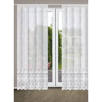 HOME WOHNIDEEN HOME Gr. 1, weiß, B:450cm H:145cm, Polyester,