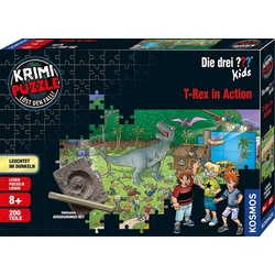 Kosmos Puzzle »Krimipuzzle Die drei ??? Kids T-Rex in Action«, 200 Puzzleteile, Made in Germany