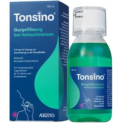 Tonsino Gurgellösung bei Halsschmerzen 120 ml Lösung