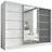 A&J MöbelLand Schiebetürenschrank AURELIA 1 200 x 215 x 59,5 cm Grau/Weiß