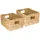 HMF Aufbewahrungskorb geflochten aus Wasserhyazinthe Seegras 36 x 28 x 20 cm beige