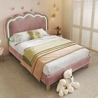 Flieks Polsterbett 90x200cm mit Lattenrost, Jugendbett Kinderbett mit Lattenrost,