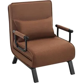 Woltu Schlafsessel Braun, Textil, Rechteckig, 65x78x75 cm, Wohnzimmer, Sessel, Schlafsessel