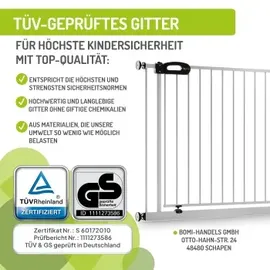 Bomi Türschutzgitter Merle 63-111 cm Weiß