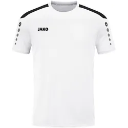 JAKO Power kurzarm Trikot Kinder 000 - weiß 128