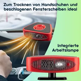 casativo mobil Heizlüfter 150 W Rot