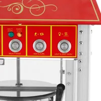 Royal Catering Popcornmaschine mit Wagen Retro-Design 150 - 180 °C rot Popcornmaker Popcorn-Automat, Fun Kitchen, Rot