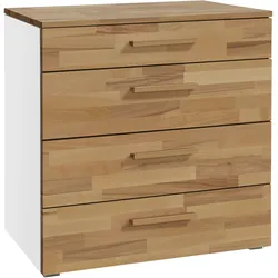 Hasena Accessoires Atrine Kommode Massivholz 90x50x86 cm - teilmontiert - Weiß/Braun