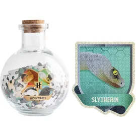 Grupo Erik Harry Potter Puzzle Slytherine Hogwarts Haus – Sammler Puzzle 322 Teile in Zaubertrinkflasche - Offizieller Harry Potter Fanartikel Geschenke