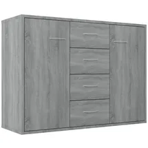 vidaXL Sideboard Grau Sonoma 88x30x65 cm Holzwerkstoff