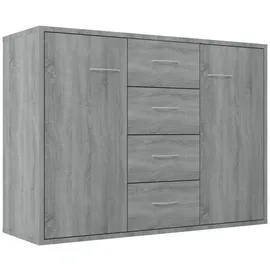 vidaXL Sideboard Grau Sonoma 88x30x65 cm Holzwerkstoff