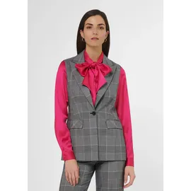 Madeleine Klassisch-elegante Glencheck-Weste in schwarz / wollweiß), | Gr.: 42