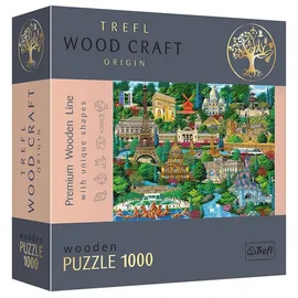 Trefl Holzpuzzle 1000 Teile - Frankreich - Berühmte Orte