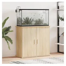 vidaXL Aquarienunterschrank Sonoma-Eiche 81x36x73 cm