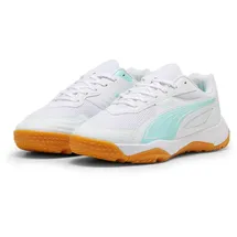 Puma Solarflash III Hallenschuhe Kinder 04 white/electric peppermint 37.5