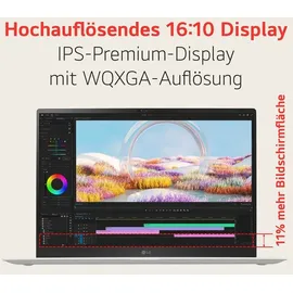 LG gram Pro 17 2024 Core Ultra 7 155H 16 GB RAM 1 TB SSD Intel Arc Graphics Win11 Home Schwarz