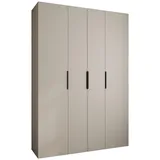 abiks möbel Drehtürenschrank COMO 170 x 245,5 x 50 cm Schwarz