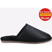 Hush Puppies Coady Memoryfoam Leder Kunstpelz Hausschuhe Herren
