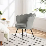 Woltu - Relaxsessel, Fernsehsessel mit Armlehne, Fernsehsessel Blumenform, Armlehnensessel Loungesessel Akzentsessel Einzelsofa, Polstersessel mit