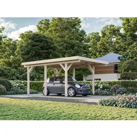 Palmako Karl Einzel-Carport 360 x 512 cm naturbelassen 