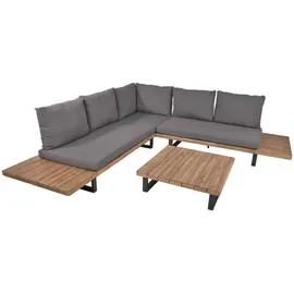 deluke CECILE Loungeset 4-tlg. schwarz