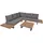 deluke CECILE Loungeset 4-tlg. schwarz