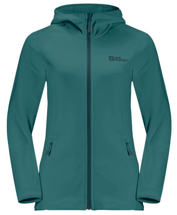 Jack Wolfskin Damen Baiselberg Hooded FZ, M - petrol