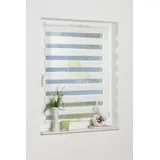 K-HOME Doppelrollo Denia 60 x 150 cm Blume/Grün