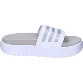 adidas Adilette Platform Badesandalen Cloud White / Zero Met / Grey One 40 2/3
