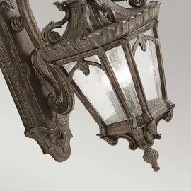 Elstead Lighting Außenwandleuchte Aluminium, Glas, Metall H:73,7 cm IP44 3xE14 bronze