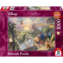 Schmidt Spiele Schmidt 59475 - Thomas Kinkade, Disney, Die Schöne und das Biest, Puzzle, 1000 Teile
