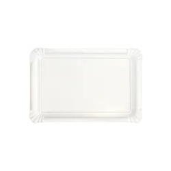Hos Pappteller, rechteckig 1 Karton = 4 Packungen à 250 Stück, 16,5 x 20 cm
