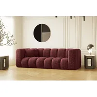 Kaiser Möbel Sofa Couch, Dreisitzer Grand Modular Stoff Salvador und Haga, Bequem, modular, viele Farben rot