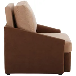 Home Affaire Schlafcouch Kunstleder 2-Sitzer Braun