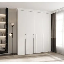 abiks möbel Drehtürenschrank COMO 200 x 245,5 x 40 cm Weiß