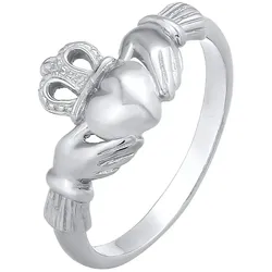 Elli Claddagh Herz Krone Königlich 925 Silber Ringe   Damen 